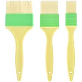 KYSUN 3 Stück Backpinsel. Küche Pastry Brush, Grillbürste Pinsel, Weich und Langlebiges BBQ Pinsel, Backen Weicher Pinsel, Classic Backpinsel Set 3 Teilig für Grillen Gebäck Rühren Backen Kochen