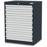 Simplaflex Schubladenschrank, BxHxT: 70 x 92 x 57,5 cm - grau