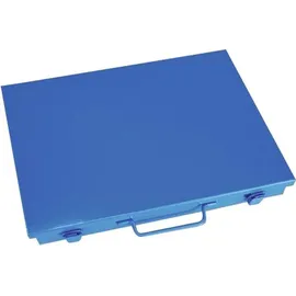 ADB Kleinteilemagazin Metall 33x23x5 cm blau