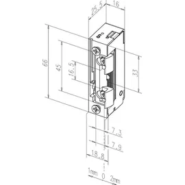 effeff 118E530 Türöffner Schwarz