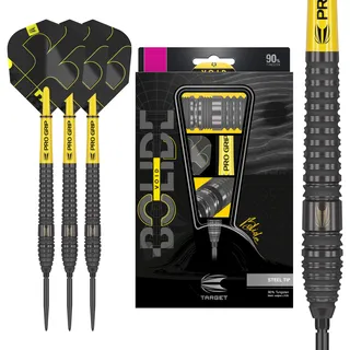 Target Darts Bolide Void 90% Tungsten Dart Set, Stahlspitzen-Swiss-Point-Darts | Barrel 03, 26G | Professionelle Dart-Sets, Schwarze Darts, Swiss-Point-Werkzeug im Lieferumfang enthalten