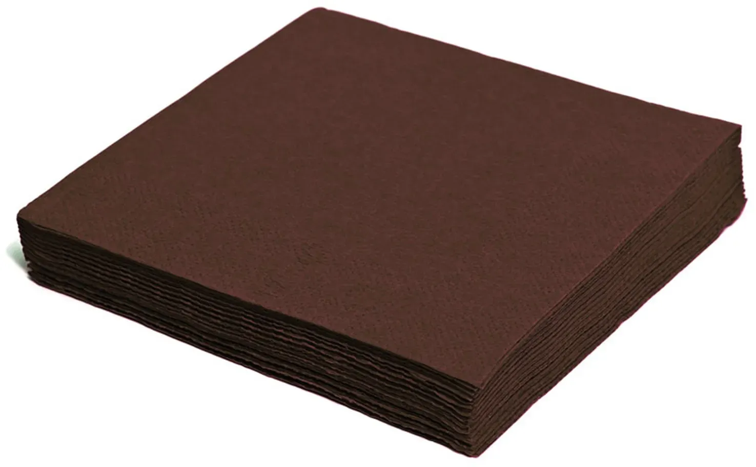 Servietten 33 x 33 cm 1/4 -Falz, 2-lagig braun, 50 Stk.