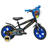 TPFSports DC Batman Kinderfahrrad - Jungen - 12 Zoll - Rücktritt + Handbremse- Schwarz