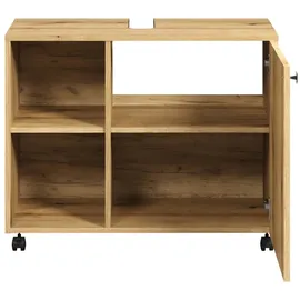 trendteam Waschbeckenunterschrank Pure Bliss 80 x 64 x 42 cm Braun