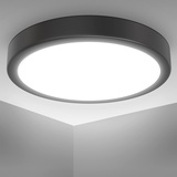 B.K.Licht LED Deckenleuchte, Schwarz