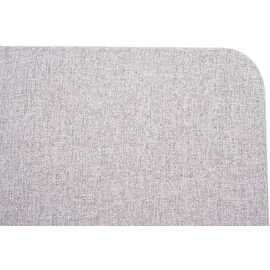 Mendler Akustik-Tischtrennwand HWC-G75, Büro-Sichtschutz Schreibtisch Pinnwand, doppelwandig Stoff/Textil ~ 65x60cm grau