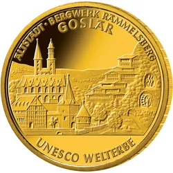 100 Euro Goldmünze 2008 "UNESCO-Welterbe Goslar"!