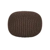 GUTMANN FACTORY Pouf Baumwolle 55 x 37 x 55 cm Braun