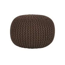 GUTMANN FACTORY Pouf Baumwolle 55 x 37 x 55 cm Braun