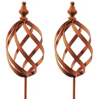 Kobolo Gartenstecker Rusty Marble 101 cm Braun