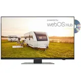 Reflexion LDDX27iBT_Black Smart TV, mit int. DVD-Laufwerk für Caravan 12/24/230 Volt, / Schwarz