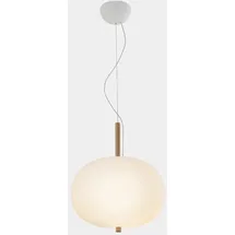 LEDS-C4 ILARGI 1-flg. 21,4W Ø395 Holz/Weiß