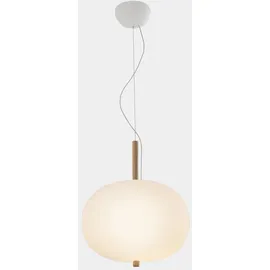 LEDS-C4 ILARGI 1-flg. 21,4W Ø395 Holz/Weiß