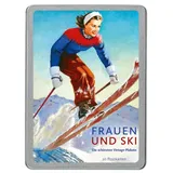 Paper Moon Frauen und Ski Postkarten VE 20