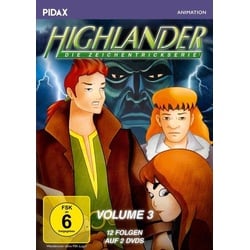 Highlander - Die Zeichentrickserie, Vol. 3 / Weitere 12 Folgen der kultigen Abenteuerserie (Pidax Animation) [2 DVDs]