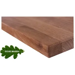 pemora Tischplatte Gastronomie Eiche massiv 60 x 60 cm - 40 mm stark