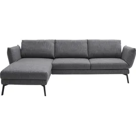 Schöner Wohnen Ecksofa "Spin, Multifunktionssofa, bequem und hochwertig verarbeitet, L-Form", grau (anthrazit), B:329cm H:87cm T:224cm, 54% Polyacryl, 46% Polyester, SCHÖNER WOHNEN-KOLLEKTION, Sofas, Ecksofa, Drehsitz-Funktion, USB-Anschluss, Armlehnfunktion,