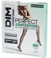 DIM Perfect Contention - Collants transparents 25D Noir Taille 3 Culotte Menstruelle