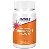 NOW Foods Vitamin D3 10.000 IU 120 Weichkapseln