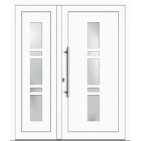 Kunststoff Haustür zweiflügelig "CHRISTA" 71 mm Weiß RAL 9016 beidseitig innen öffnend DIN links