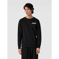 Sweatshirt mit Label-Stitching Modell 'FIERRO', Black, L
