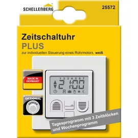 Schellenberg Zeitschaltuhr PLUS 80 x 80 x 40 mm, weiß