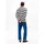 Tommy Hilfiger Rundhalspullover Gestreifter Relaxed Fit Blau M