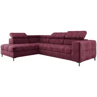 XXL Ecksofa Couch mit Schlaffunktion, Schlafsessel mit Bettfunktion L Form, Big Sofa, Schlafsofa mit Bettkasten, Ecksofa mit Schlaffunktion 280 cm breit, Sofa mit Schlaffunktion (Links, Cloud 68)