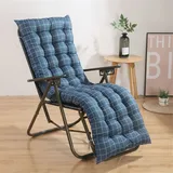 Morbuy Deckchair Auflagen für Gartenliegen, Sonnenliege Kissen Tragbare Garten Innenhof Gepolstertes Bett Relax-Liegestuhl Sitzauflage für Deckchair, Innen, Außen (48x160x8cm,Musterstil 2)