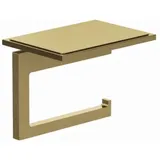 Kludi VELA C Toilettenpapierhalter 31971N0 mit Ablage Brushed Gold