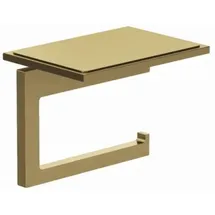 Kludi VELA C Toilettenpapierhalter 31971N0 mit Ablage Brushed Gold