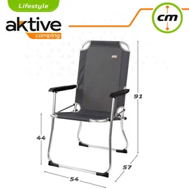 Aktive 54x57x91 Cm Folding Stuhl - Black - One Size