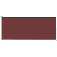 vidaXL Seitenmarkise Ausziehbar 180 x 500 cm Braun