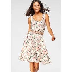 Sommerkleid, figurbetonte Passform, femininer Stil, aus Viskosemischung, Gr. 32 - N-Gr, wollweiß (Jerseykleid aus nachhaltigem Material), , 82508322-32 N-Gr