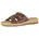 Pantolette GABOR Rhodos Damen Gr 41 nussbraun Glattleder Schuhe Pantolette Plateau Schlupfschuh Sommerschuh mit Ziernähten G-Weite
