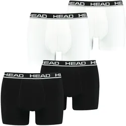 HEAD Herren Boxershort Basic Boxer 4er 6er 8er Multipack in M Schwarz 005 &  Weiß 013