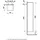 Laufen The New Classic Hochschrank 32 x 160 x 32 cm Geschwärzte Eiche Holz