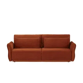 Sofa.de Schlafsofa mit Bettkasten Palermo ¦ orange ¦ Maße (cm): B: 228 H: 94 T: 113.0