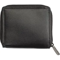 Josephine Osthoff Handtaschen-Manufaktur Josephine Osthoff Geldbörse Damen Leder Gross Portemonnaie mit Reißverschluss KleinGeldbörse Herren Kreditkartenetui Geldbeutel mit Wiener Schachtel RFID-Schutz (925), Farbe:Schwarz
