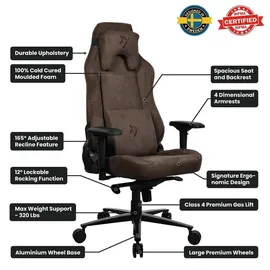 Arozzi Vernazza Supersoft Gaming-Stuhl Braun