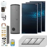 Wolf Solar Paket 6,9 m2 mit 3 Flachkollektoren TopSon F3-1, SM1-2 Regelung, Solarspeicher SEM 2-400