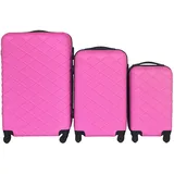 Hti-Living Agosta Raute Koffer-Set 3-tlg. pink/rosa