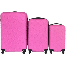 Hti-Living Agosta Raute Koffer-Set 3-tlg. pink/rosa