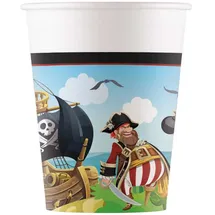 Procos Pappbecher 0,2 l Pirat 8 St.