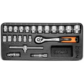 Neo Tools Ratschenkasten-Set 22-tlg.