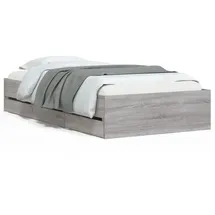 vidaXL Bettgestell 75 x 190 cm Grau