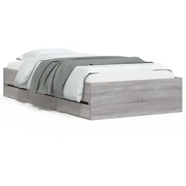 vidaXL Bettgestell 75 x 190 cm Grau