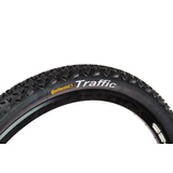 Continental Unisex – Erwachsene MTB-Reifen Traffic II 2.1 Fahrradreifen, Schwarz, 26 x 2.1