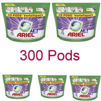 5x 60 Pods Ariel Waschmittel All-in-1 Color Waschladungen Fleckenentfernung