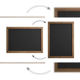 ALLboards Kreidetafel mit Holzrahmen 70x50cm